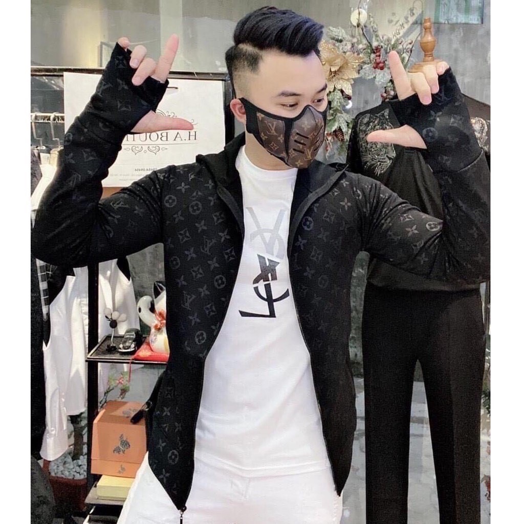 Áo chống nắng nam chất liệu umi chống nắng chống rét ép vân 2021