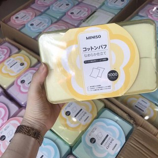 Hộp Bông Tẩy Trang Miniso Japan 1000 Miếng