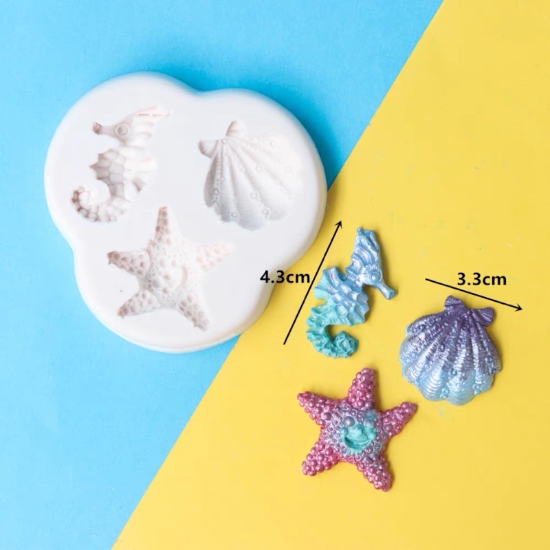 Khuôn silicone sinh vật biển