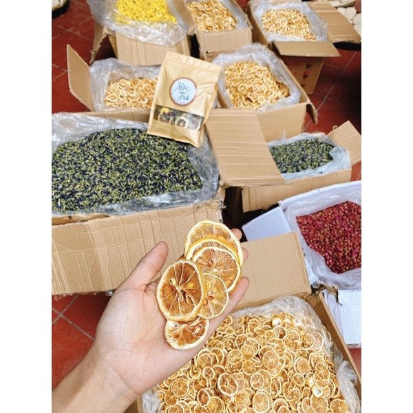 Chanh khô thái lát siêu giảm cân gói 100gr hàng đẹp