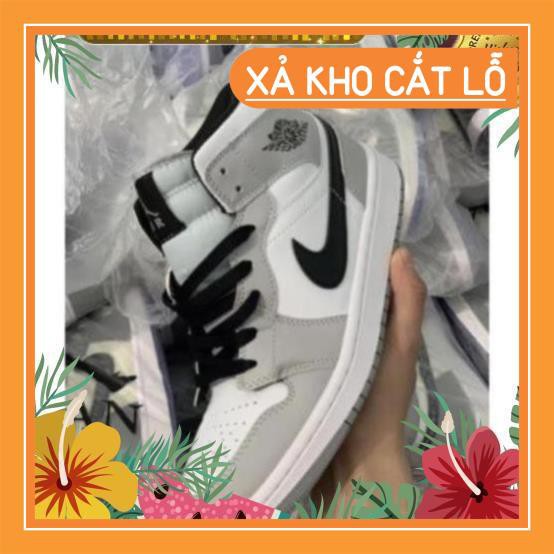 [Siêu Hot ]  Giày sneaker Jordan 1 grey/white đủ size nam nữ. Giày Jd1 xám cao | WebRaoVat - webraovat.net.vn