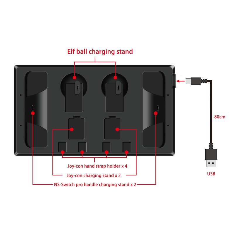 Đế Sạc HBS-152 Cho Tay Cầm Chơi Game Nintendo Switch