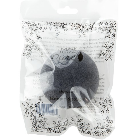 [Meoheo] Mút rửa mặt Konjac Sponge: Charcoal 100% Pure