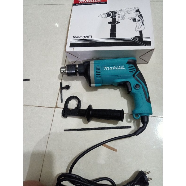 MÁY KHOAN BÚA MAKITA HP 1630 CÔNG SUẤT 710W SỬ DỤNG MŨI KHOAN 16MM, VALI