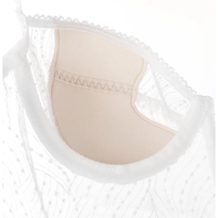 Áo Lót Nữ Cradin Ren Lụa Vân Sóng Bản To Có Gọng Đệm Mỏng Cao Cấp 2008