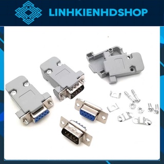 Đầu cổng com db9 thẳng hàn dây/ đực hàn dây/ cái hàn dây/ vỏ db nhựa