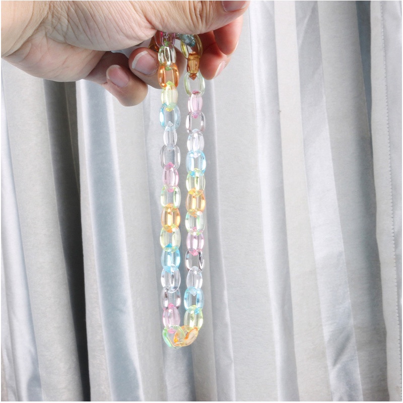 Set 20 nhẫn acrylic trong suốt nhiều màu sắc có thể tháo rời