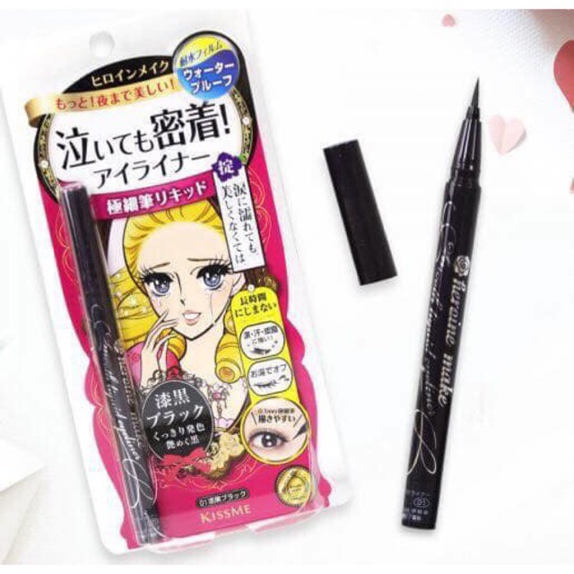 Kẻ Mắt Kiss me Heroine Make Smooth Liquid Eyeliner(hàng chính hãng, fake đền gấp 10 lần) | BigBuy360 - bigbuy360.vn