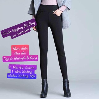 Quần leging cạp cao lót lông mịn đẹp