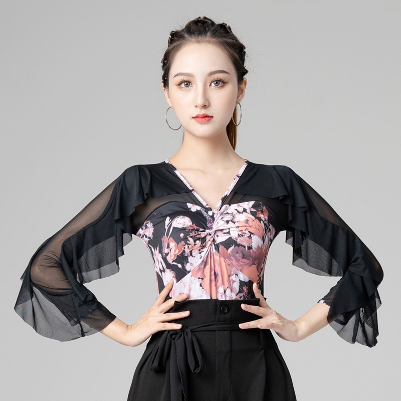 Trang Phục Biểu Diễn Khiêu Vũ Latin Thiết Kế Mới Cao Cấp Thời Trang