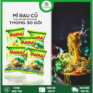 Thùng mì chay rau củ MAMA chay Thái Lan - 30 gói 60gr - MAMA instant noodles vegatables