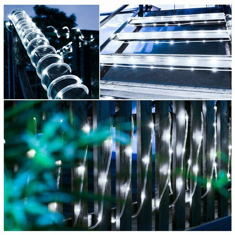 Dây Đèn LED 5 / 10M 8 Chế Độ Chống Nước Nhiều Màu Sắc Trang Trí Giáng Sinh