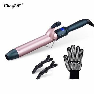 Máy kẹp uốn tóc CKEYIN tạo kiểu gợn sóng nhiệt độ điều chỉnh được kích thước 13-38mm tùy chọn