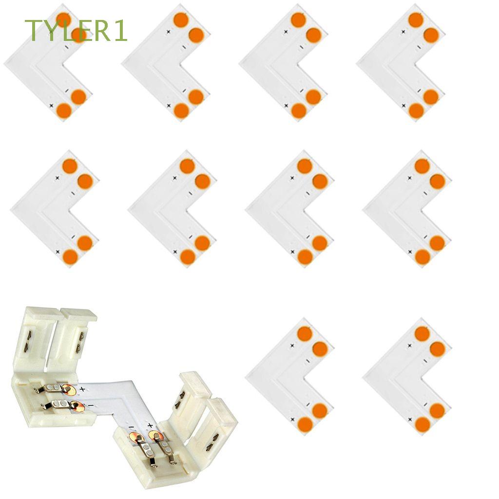 Set 1 10 đầu nối dây đèn LED hình chữ X/T/L 8/10mm 2/4 Pin cho đèn LED SMD 5050 RGB