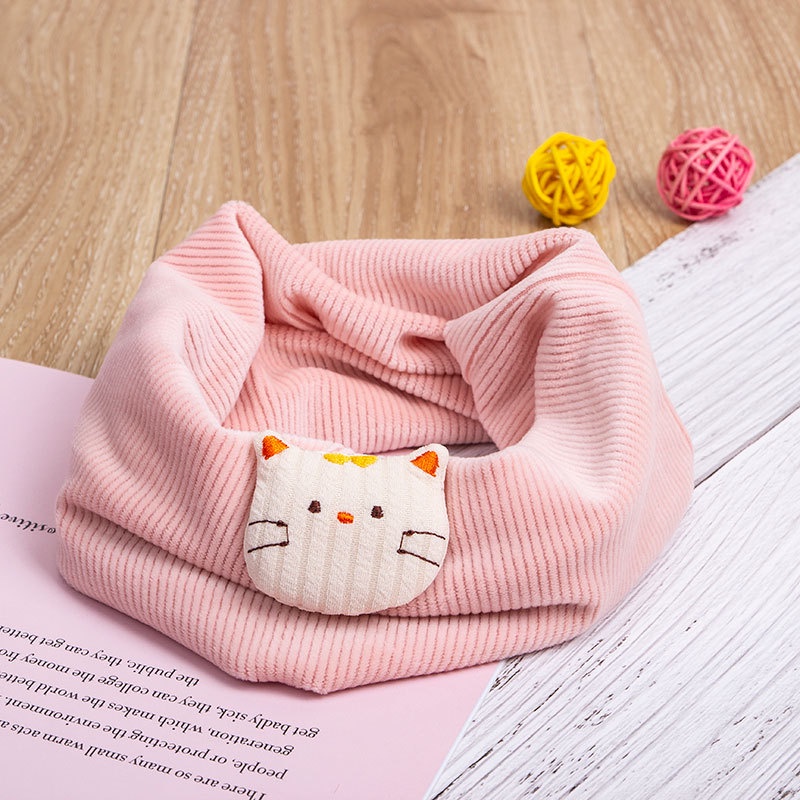Khăn choàng cổ giữ ấm mềm mại họa tiết hoạt hình dành cho bé
