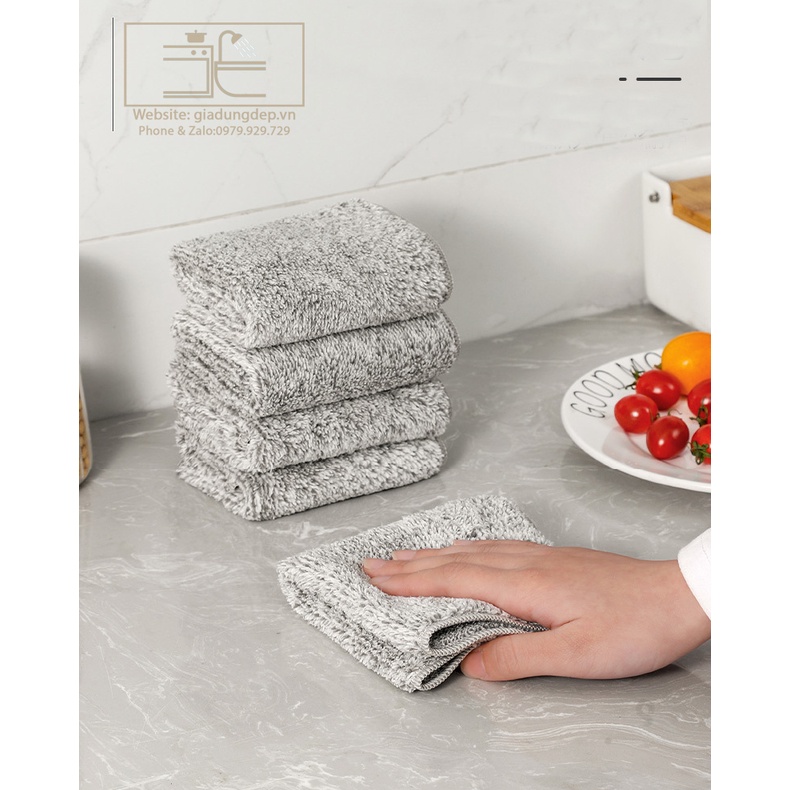Khăn lau đa năng bếp, bát đĩa, cốc chén thấm nước - LOẠI ĐẶC BIỆT - BỀN - ĐẸP - RẺ NHẤT SHOPEE