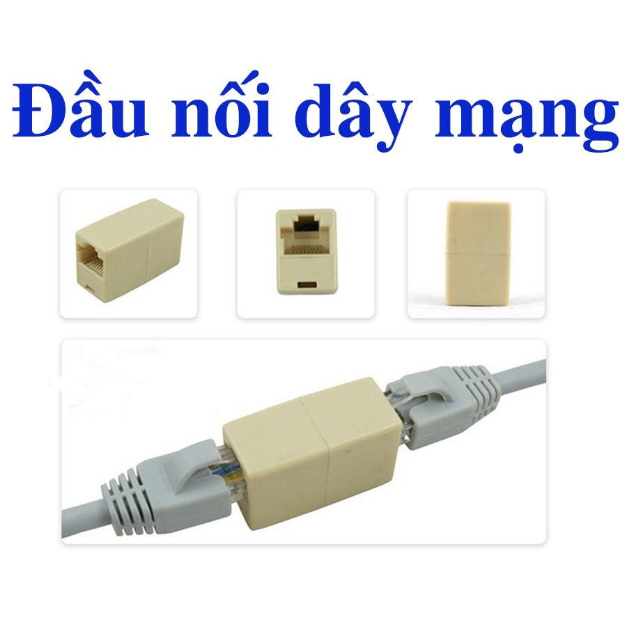 Đầu nối dây mạng Lan 1-1 nối 2 đoạn dây mạng thành 1 đoạn dây liền mạch hoàn chỉnh VNET