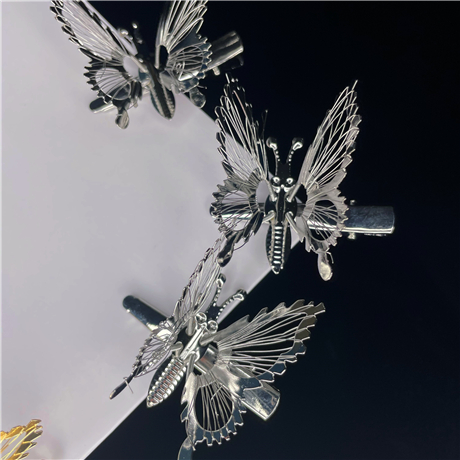 Kẹp Tóc Hình Bướm Dễ Thương Bằng Thép Không Gỉ