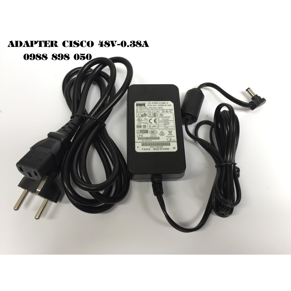 Adapter nguồn Cisco 48V 0.38A