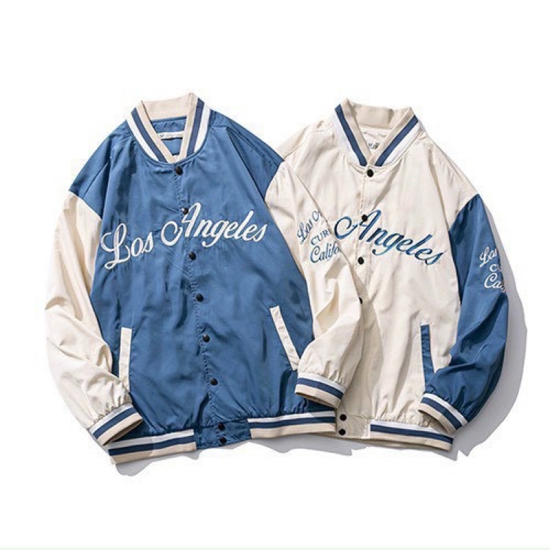 [ ẢNH THẬT + VIDEO ] Áo Khoác Bomber LOS ANGELES From Rộng dày dặn phong cách Ulzzang-Khoác Dù Nam Nữ Unisex