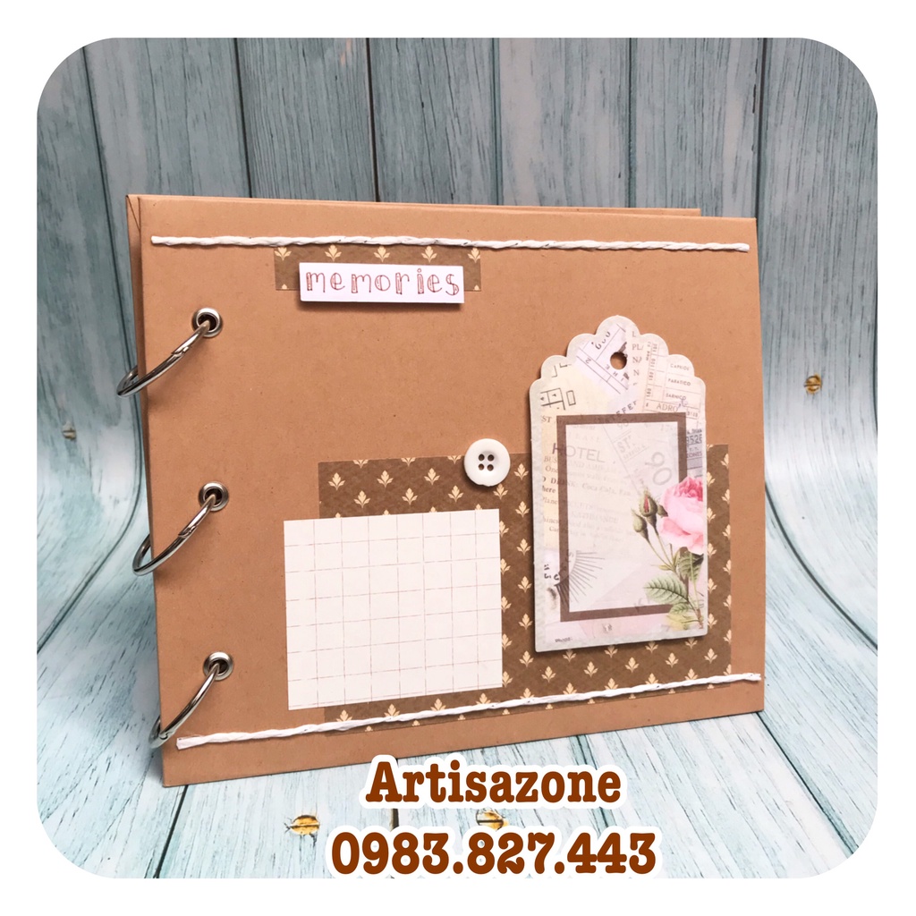 Album ảnh dán - Scrapbook handmade (Đọc kỹ mô tả từng sản phẩm)