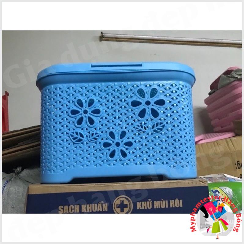Giỏ nắp hoa / làn nắp hoa / giỏ đựng quần áo