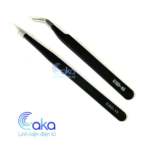 Bộ nhíp gắp lông tổ yến chuyên dụng/Nhíp gắp linh kiện/ Nhíp nối mi 1 thẳng 1 cong giá rẻ