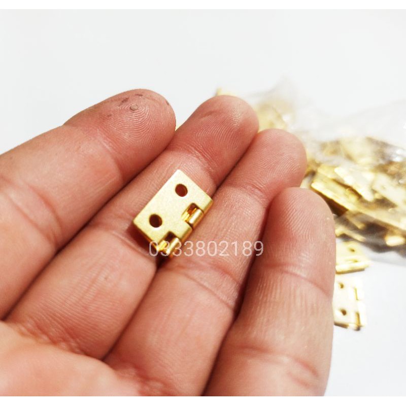 Bản lề mini 15mm. tặng kèm vít.