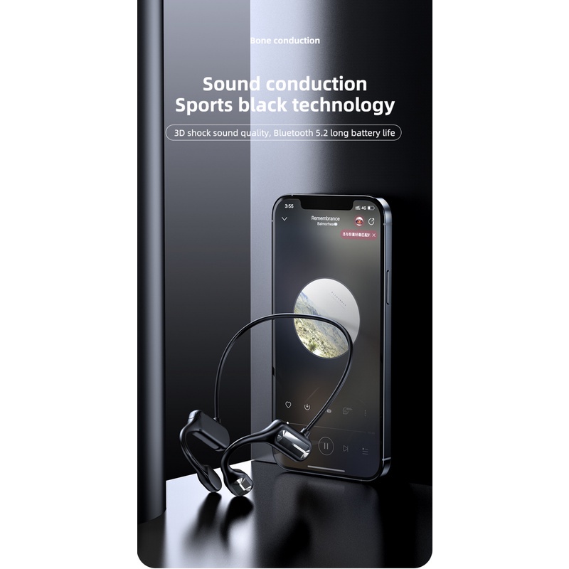 Tai Nghe Bluetooth Không Dây Đeo Vành Tai Có Micro Chống Thấm Nước