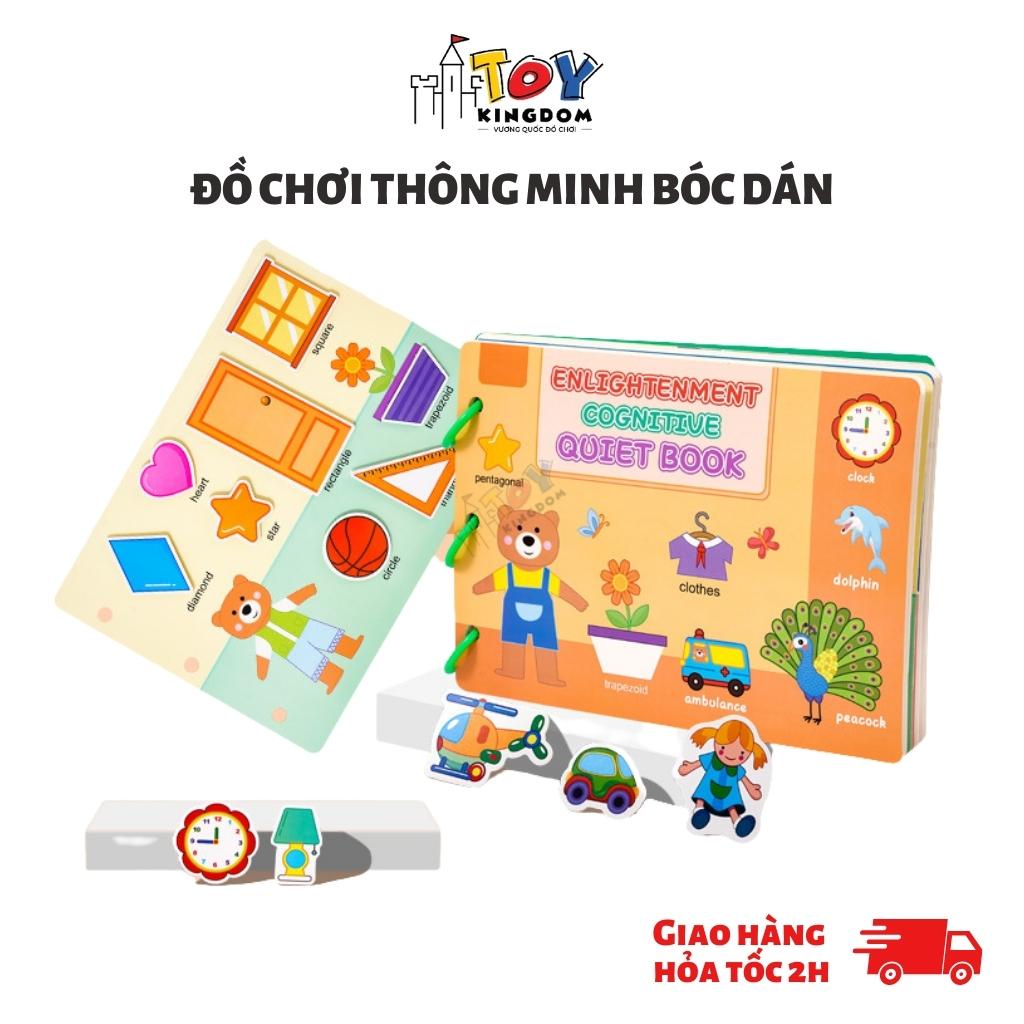 Đồ Chơi Thông Minh Bóc Dán Toykingdom 17 Chủ Đề - Học Liệu Montessori, Đồ Chơi Giáo Dục Dành Cho Bé Từ 1Tuổi
