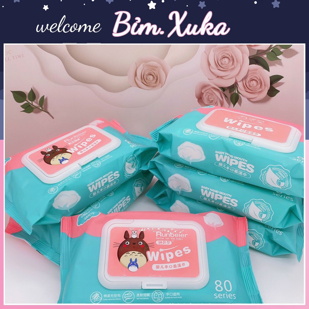 Khăn giấy ướt Baby wipes 80gr