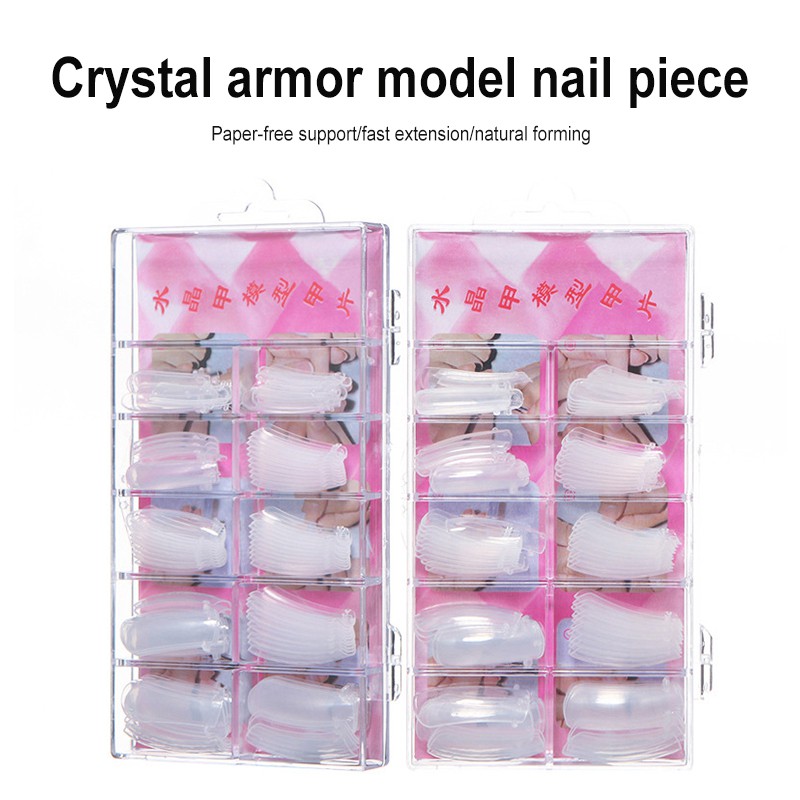 【Hàng Hot】 Set 100pc móng tay nhân tạo kèm keo dán móng tay giả họa tiết bắt mắt chống thấm nước | BigBuy360 - bigbuy360.vn