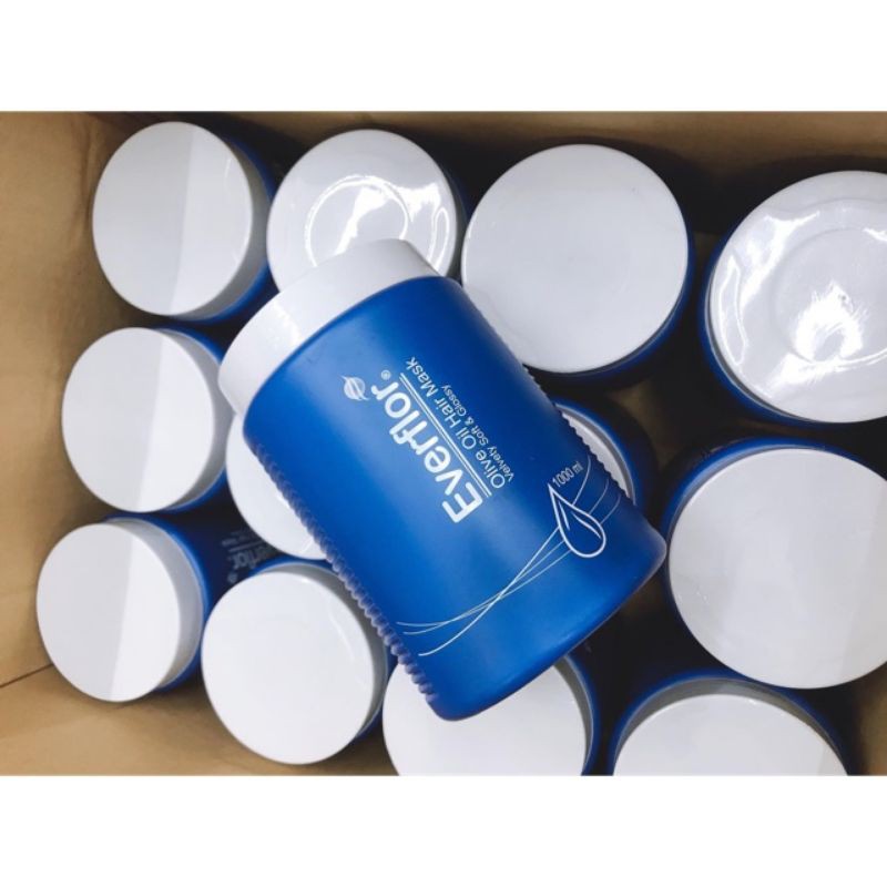 hấp dầu tóc everflor xanh 1000ml