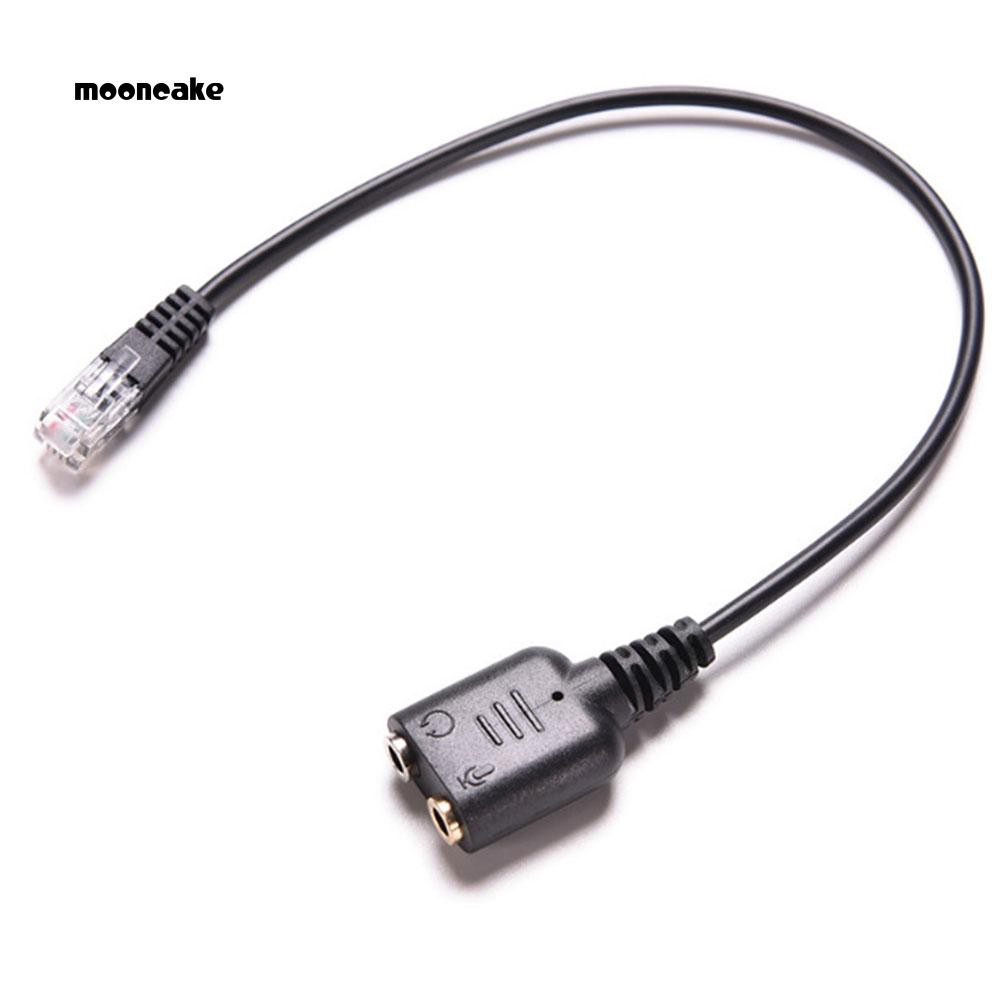 Cáp chuyển đổi tai nghe giắc 3.5mm sang RJ9 cho máy tính