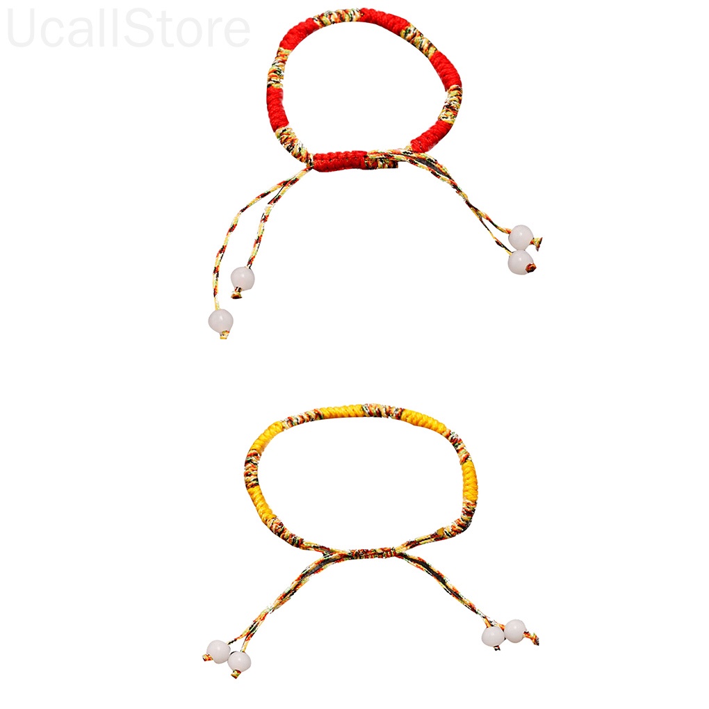 Vòng tay bện dây thủ công nhiều màu sắc may mắn dành cho nam và nữ mẫu 1