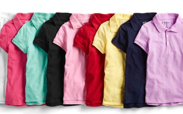 Áo thun có cổ bé gái hàng dư xịn