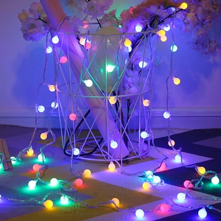 Dây đèn bóng tròn 1.5/3M thích hợp để trang trí phông nền phòng ngủ / sân vườn