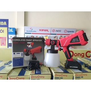 Máy Phun Sơn Cầm Tay Dùng Pin 18V Spray Gun JH09, Chân Pin Makita Thông Dụng