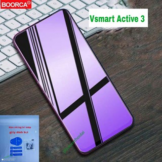 Cường lực Vsmart Active 3 ánh Tím chống tia UV hại mắt Full màn ( tặng keo mép ) 1