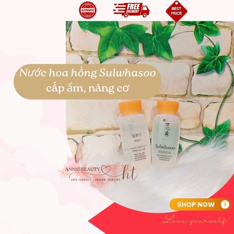 Toner, nước hoa hồng Sulwhasoo Essential Comfort Balancing Water dưỡng ẩm, làm dịu và ngăn ngừa khô da