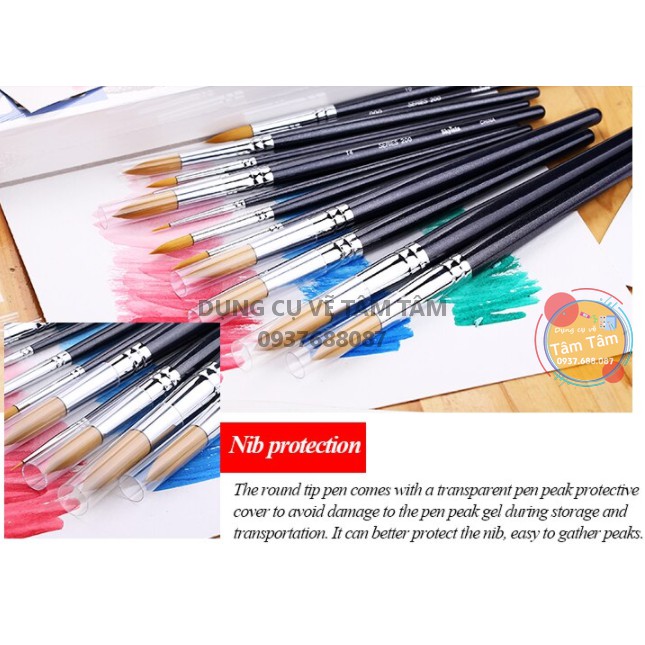 -Cọ vẽ đầu nhọn, Cọ vẽ màu nước Skyists Series 200-