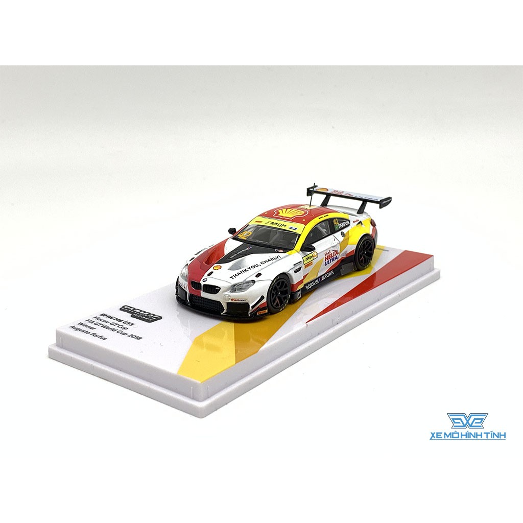 Xe Mô Hình BMW M6 GT3 Macau GT Cup FIA GT World Cup 2018 Winner Augusto Farfus 1:64 Tarmac Works ( Trắng )