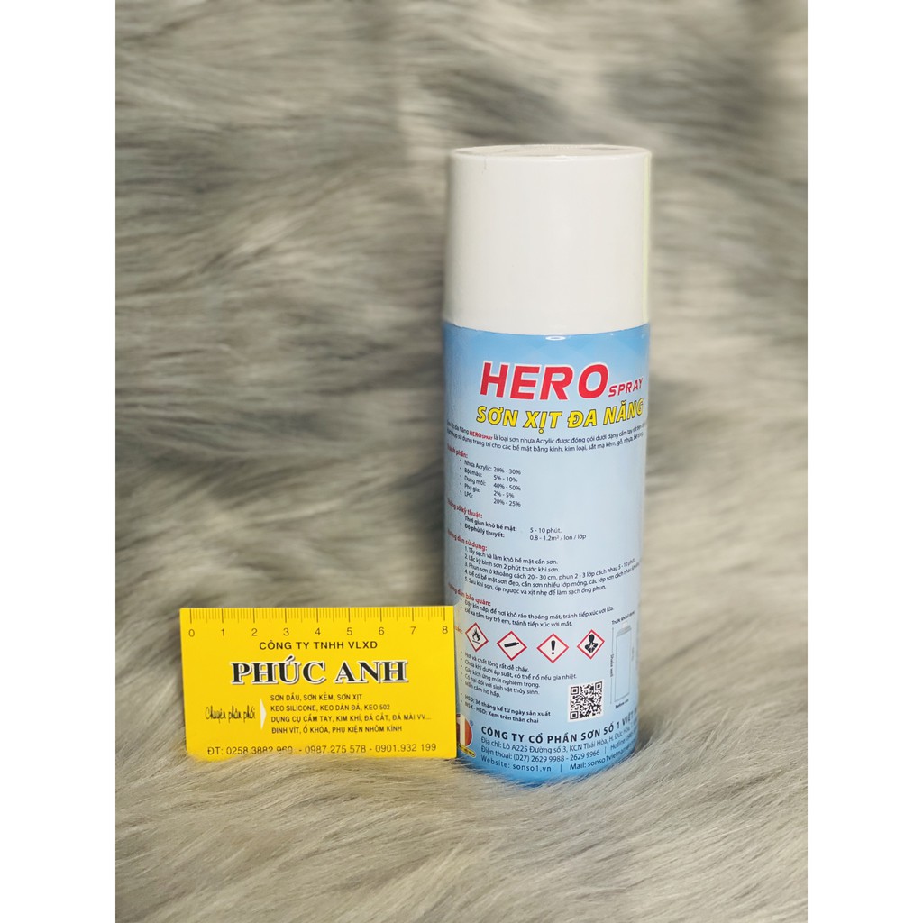 Sơn Xịt Kẽm HERO Paint
