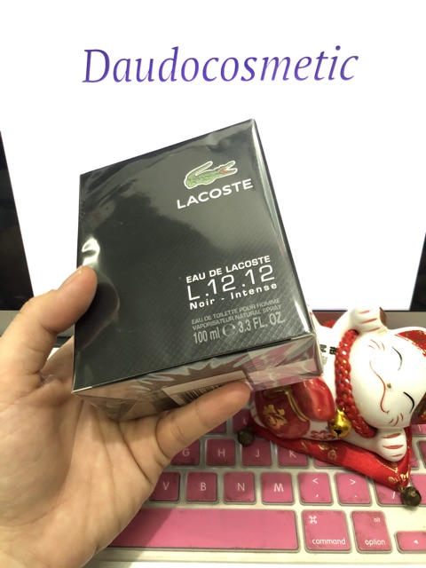 [ fullsize ] Nước hoa Lacoste Eau de Lacoste L.12.12 Noir Intense Pour Homme EDT 100ml Chuẩn Auth 1 NEW