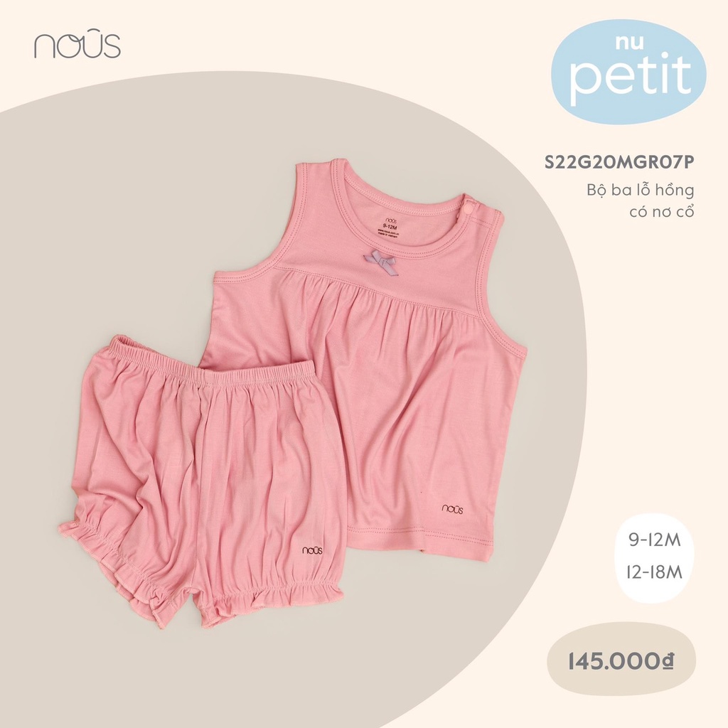 Bộ ba lỗ cho bé 9 đến 18 tháng