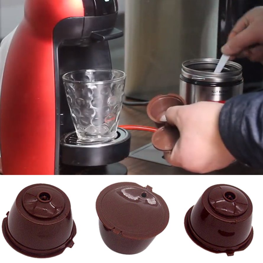 Có thể tái sử dụng cho Dolce Gusto Cà phê Capsule Bộ lọc Viên nén cà phê
