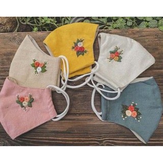 khẩu trang thêu tay kháng khuẩn ( handmade made by vietnam)