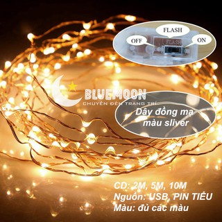 Dây đèn led đom đóm fairy light trang trí, nhà cửa, đèn chipsbling nhỏ và sáng