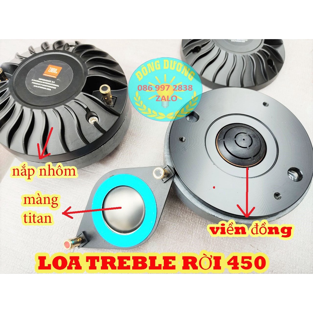 BỘ 2 CỦ LOA TREBLE 450 JBL NẮP NHÔM COIL DẸT TỪ 140MM - CỦ KÈN SÂN KHẨU HQ006