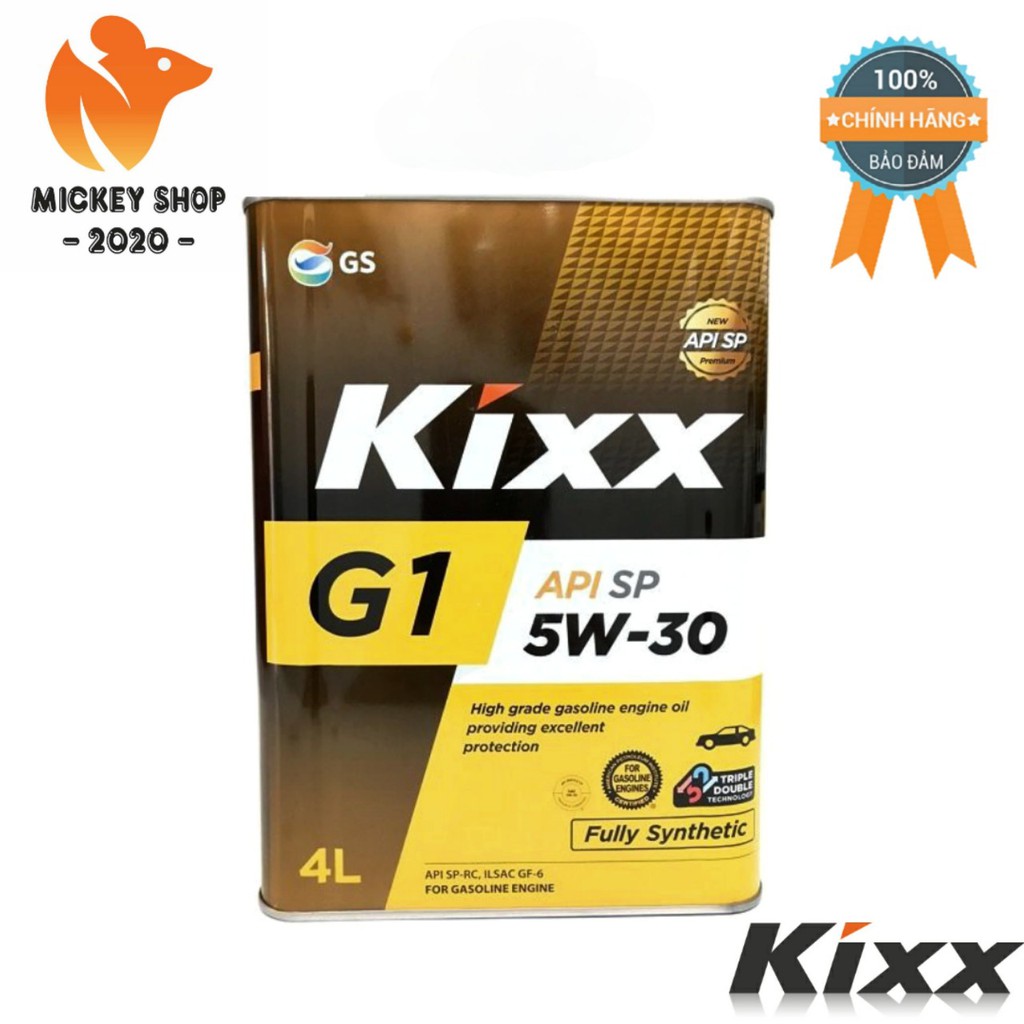 [ CAO CẤP ] Dầu Nhớt KIXX G1 SP 5W30/10W40  4 Lít Thùng Thiếc - CHÍNH HÃNG